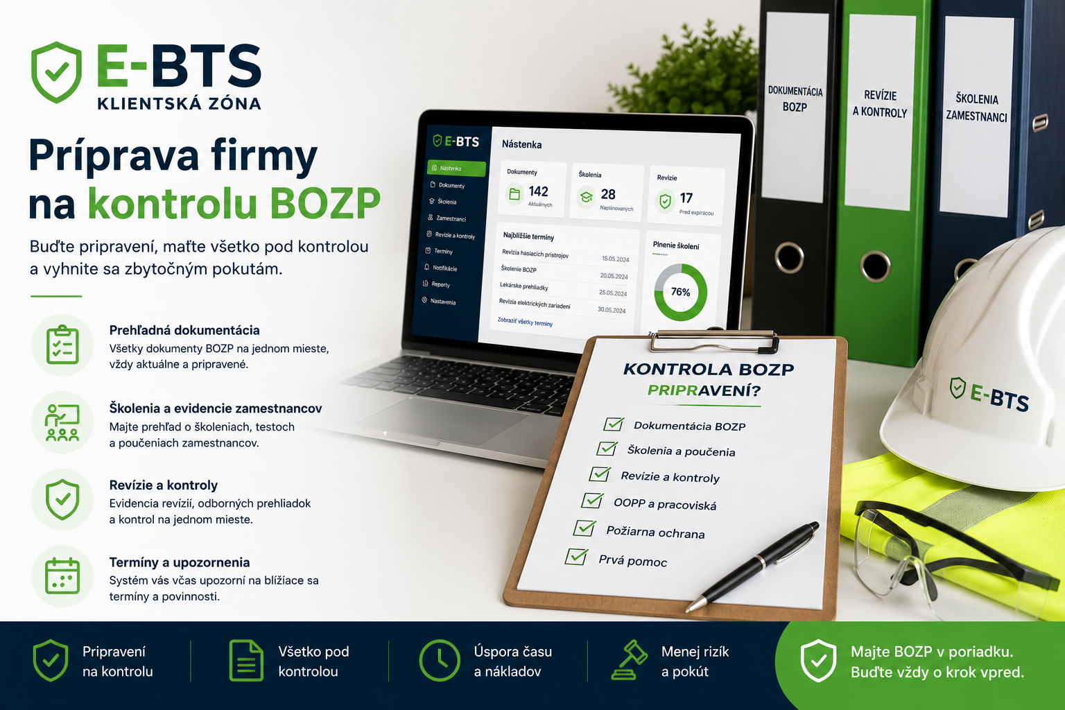 Checklist prípravy firmy na kontrolu BOZP